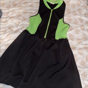 Black and neon Green